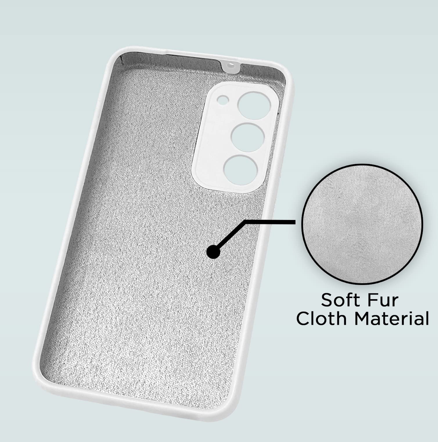 Pikkme white Soft Silicone mobile cover for Samsung S23 Plus 5G – photo 6