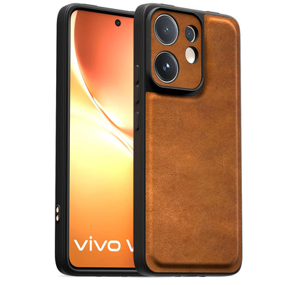 Vivo V60/T4 Pro 5G mobile back cover in brown by Pikkme
