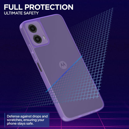 Pikkme purple Clear mobile back cover for Moto G34/G45 5G – photo 2