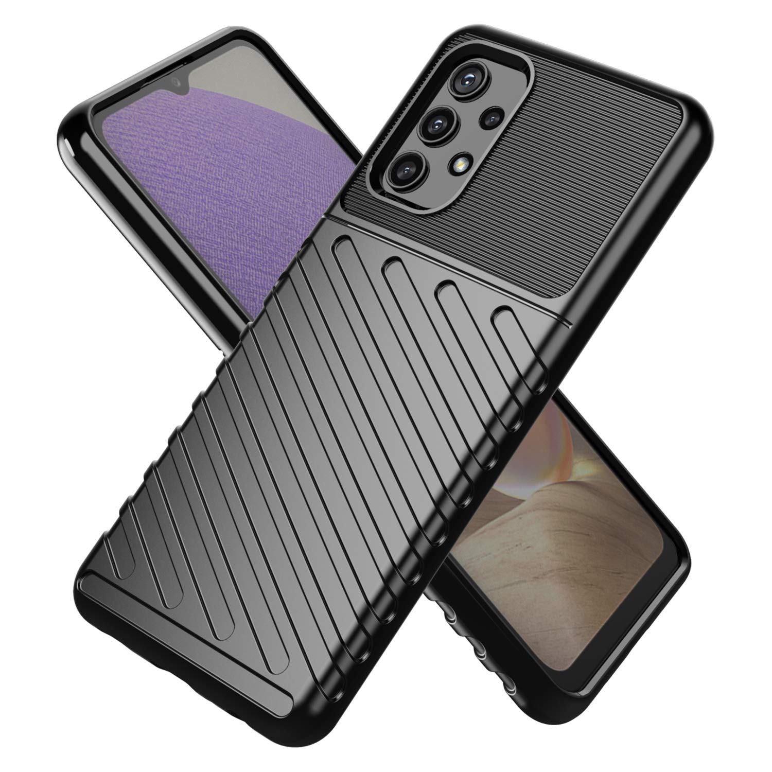 Black Matte mobile cover for Samsung A32 – Pikkme