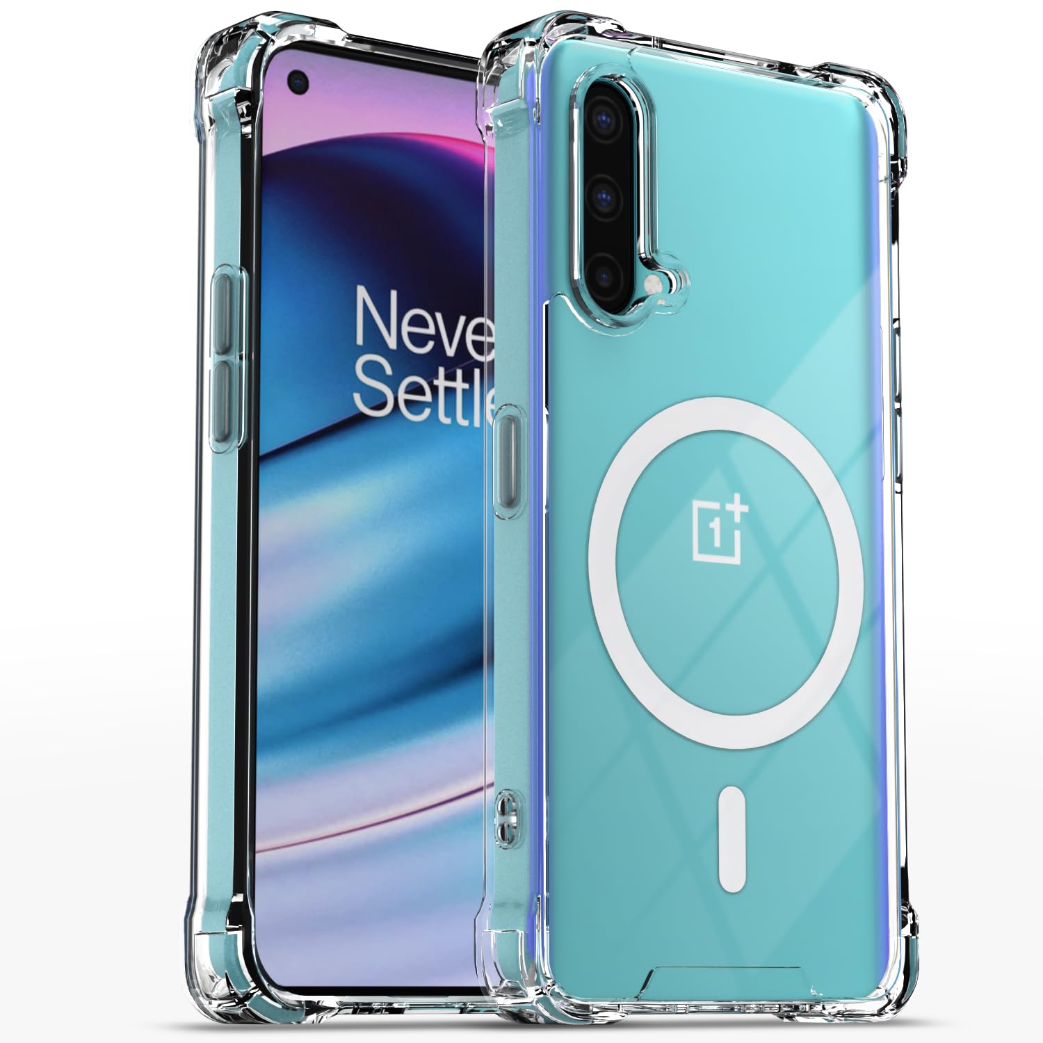 Pikkme transparent mag-safe MagSafe back cover for OnePlus Nord CE 5G
