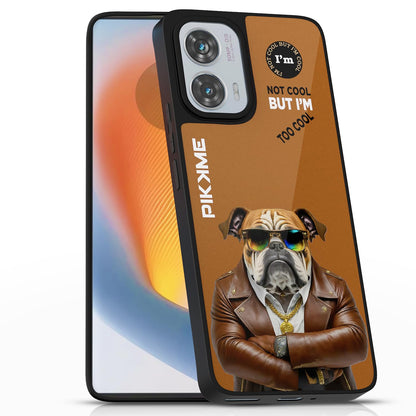 Pikkme Dog Swag mobile back cover for Moto Edge 50 Fusion/G96 5G
