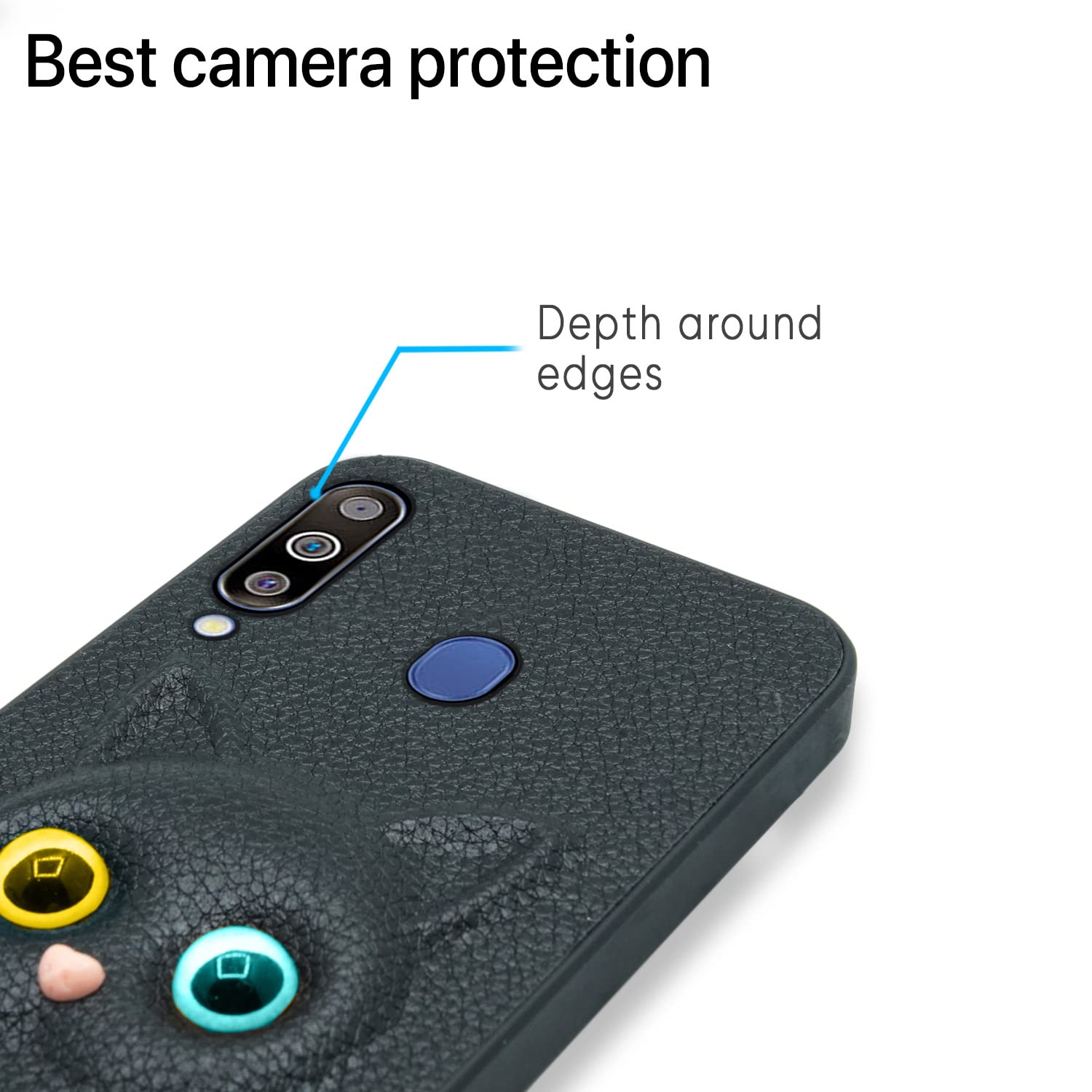 Samsung M30 phone cover in black by Pikkme – photo 6