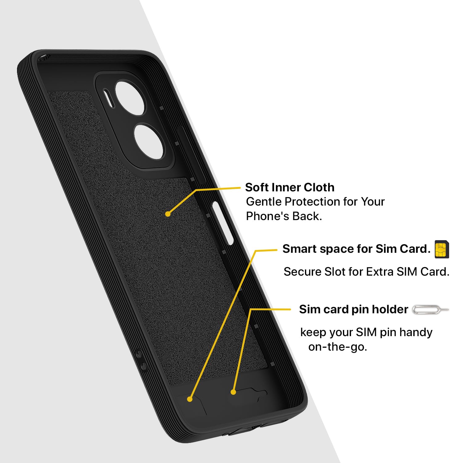 Pikkme black Silicone mobile cover for Moto G06 Power – photo 6