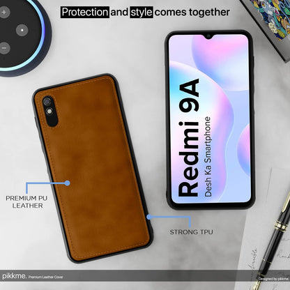 Redmi 9A/9i/9A Sport phone cover in brown by Pikkme – photo 5