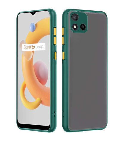 Pikkme green Hybrid mobile back cover for Realme C11 (2021)