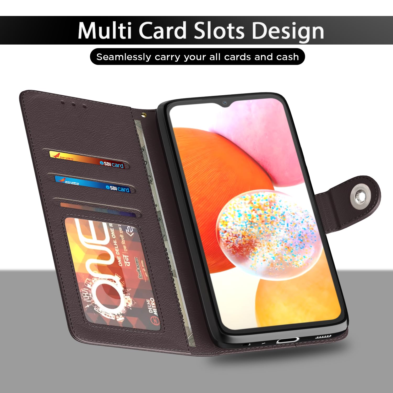 Coffee Button flip case for Samsung F23 5G – Pikkme – photo 5