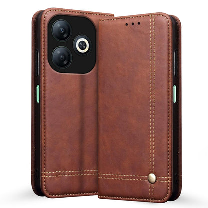Infinix Smart 8 flip cover in brown by Pikkme