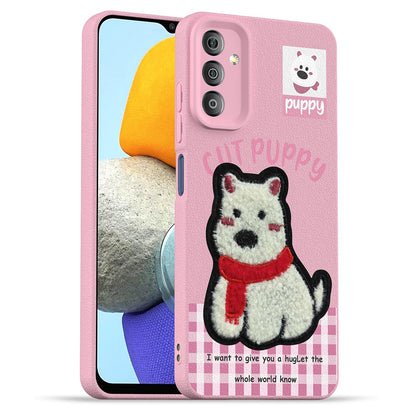 Pink Plush Patch mobile back cover for Samsung F23 5G – Pikkme