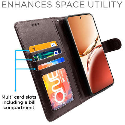 Oppo F27 Pro Plus 5G mobile flip cover in coffee by Pikkme – photo 2