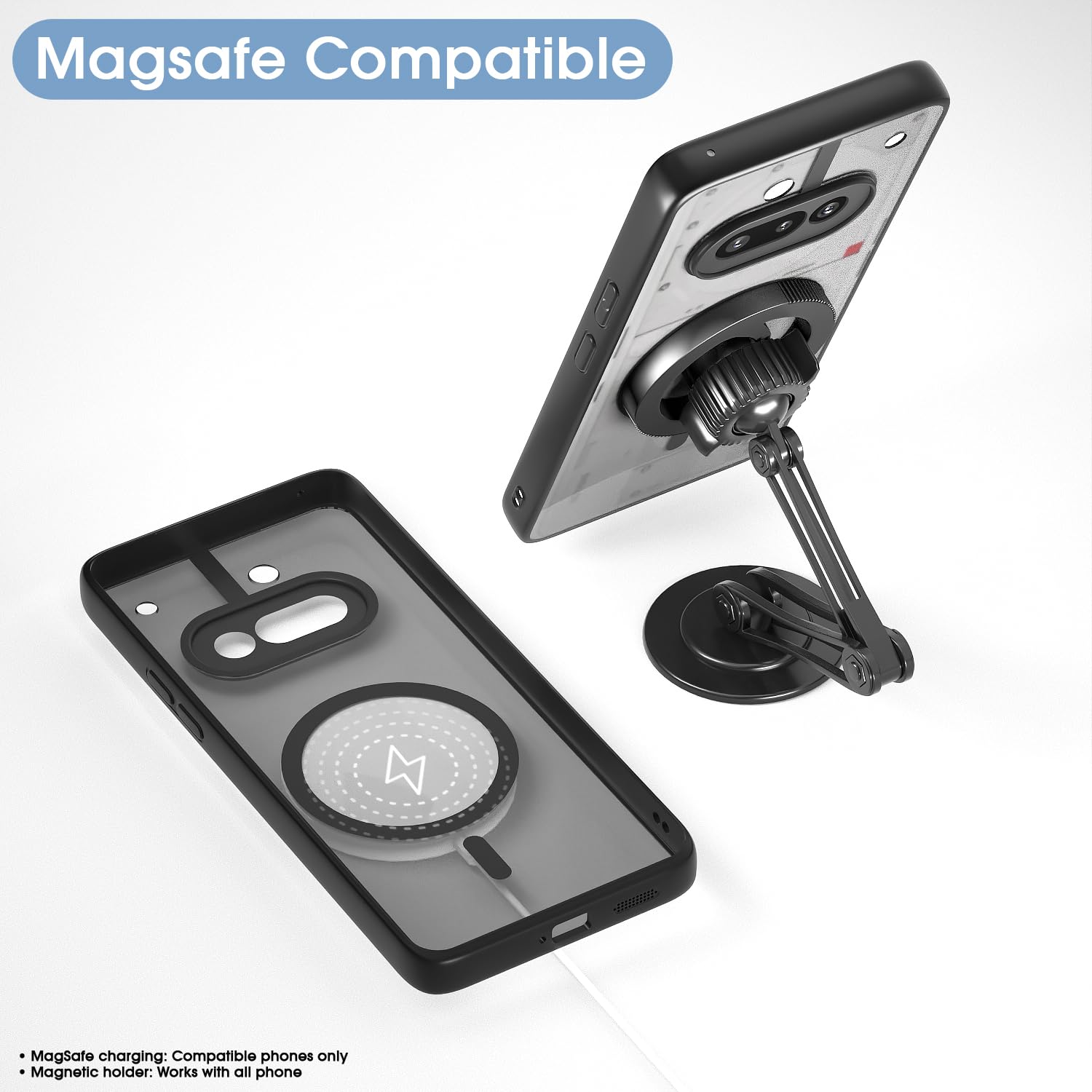Nothing Phone 3a 5G phone cover in black smoke mag-safe by Pikkme – photo 7