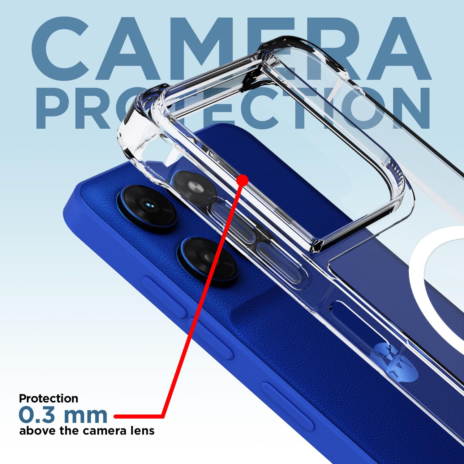 Moto G37 5G mobile back cover in transparent mag-safe by Pikkme – photo 5