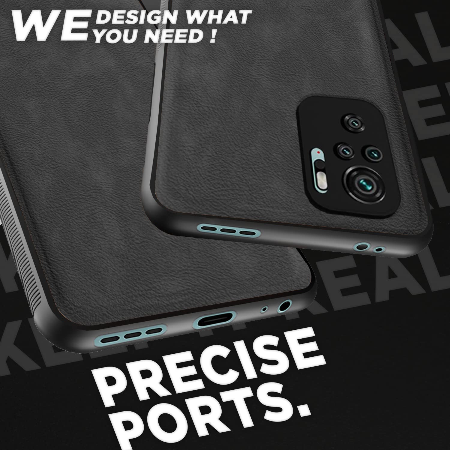 Redmi Note 10/Note 10s Leather mobile cover in grey by Pikkme – photo 4