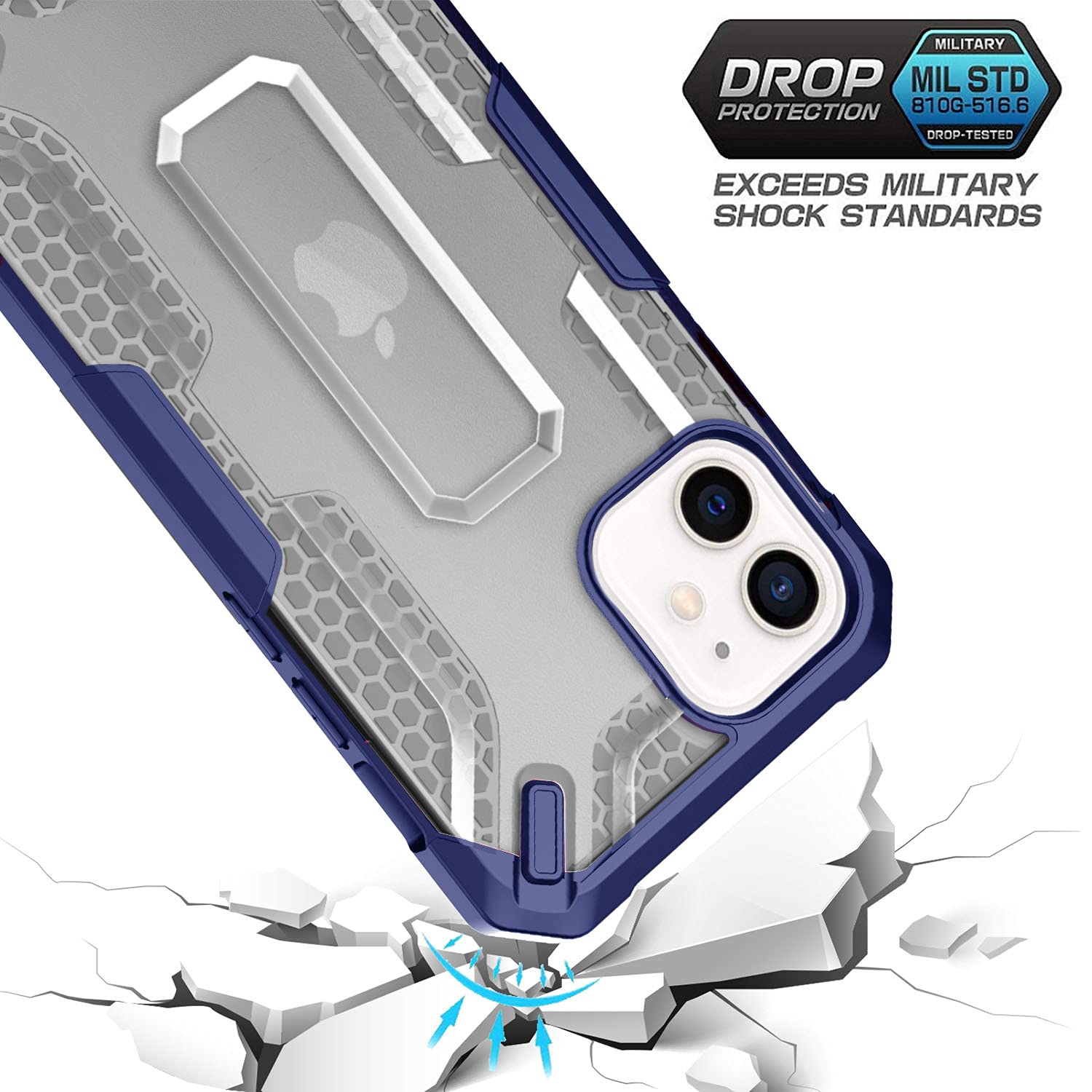 Pikkme blue Carbon back cover for iPhone 11 – photo 2