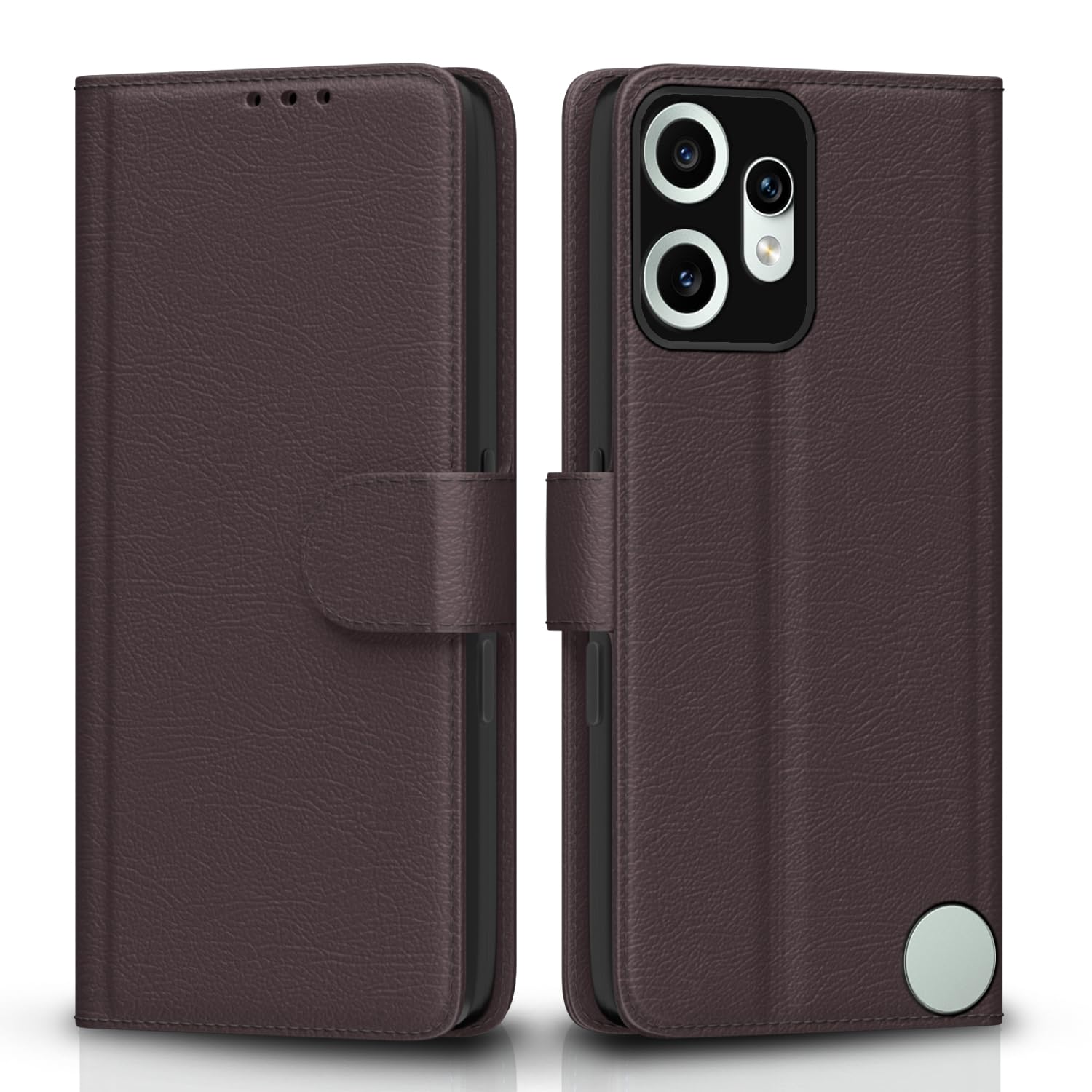 Pikkme CMF by Nothing Phone 2 Pro 5G Vintage Flip cover (Coffee)