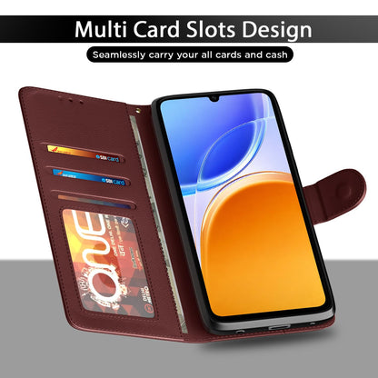 Vivo T5e Wallet flip cover in brown by Pikkme – photo 5