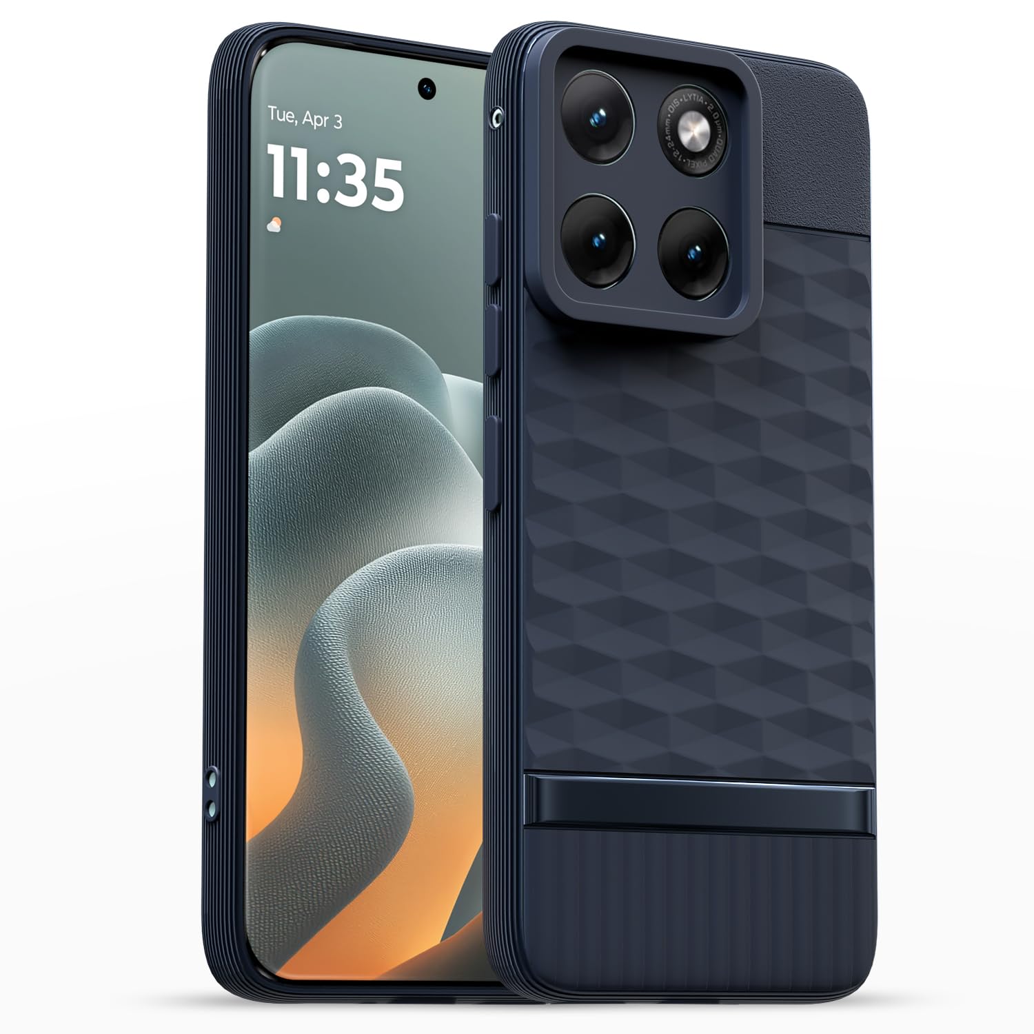 Pikkme blue Silicone mobile back cover for Moto Edge 70 Fusion 5G