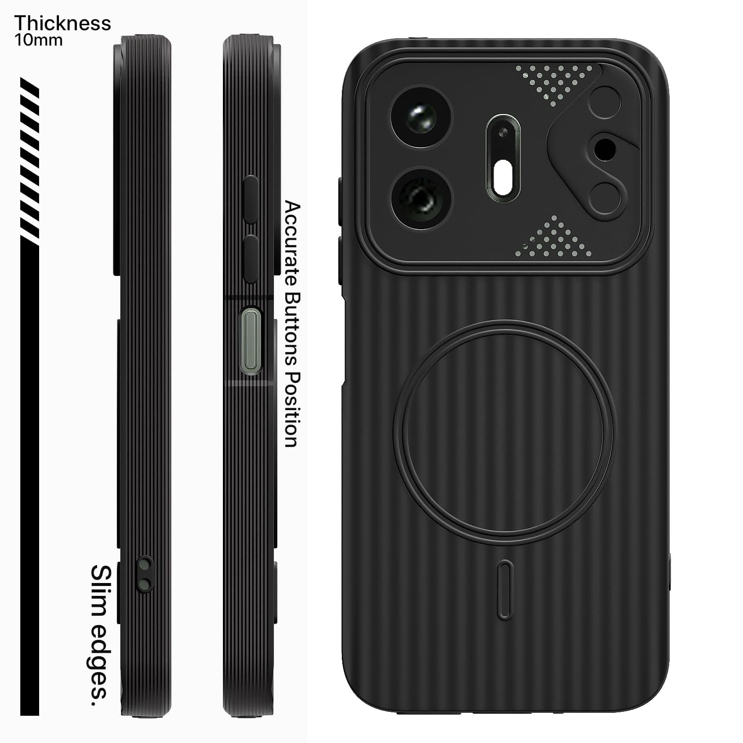 Pikkme black MagSafe mobile back cover for OnePlus N6 5G – photo 3