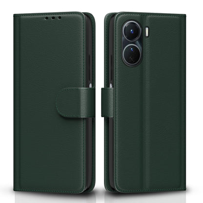 Green Wallet flip cover for Vivo Y16 – Pikkme