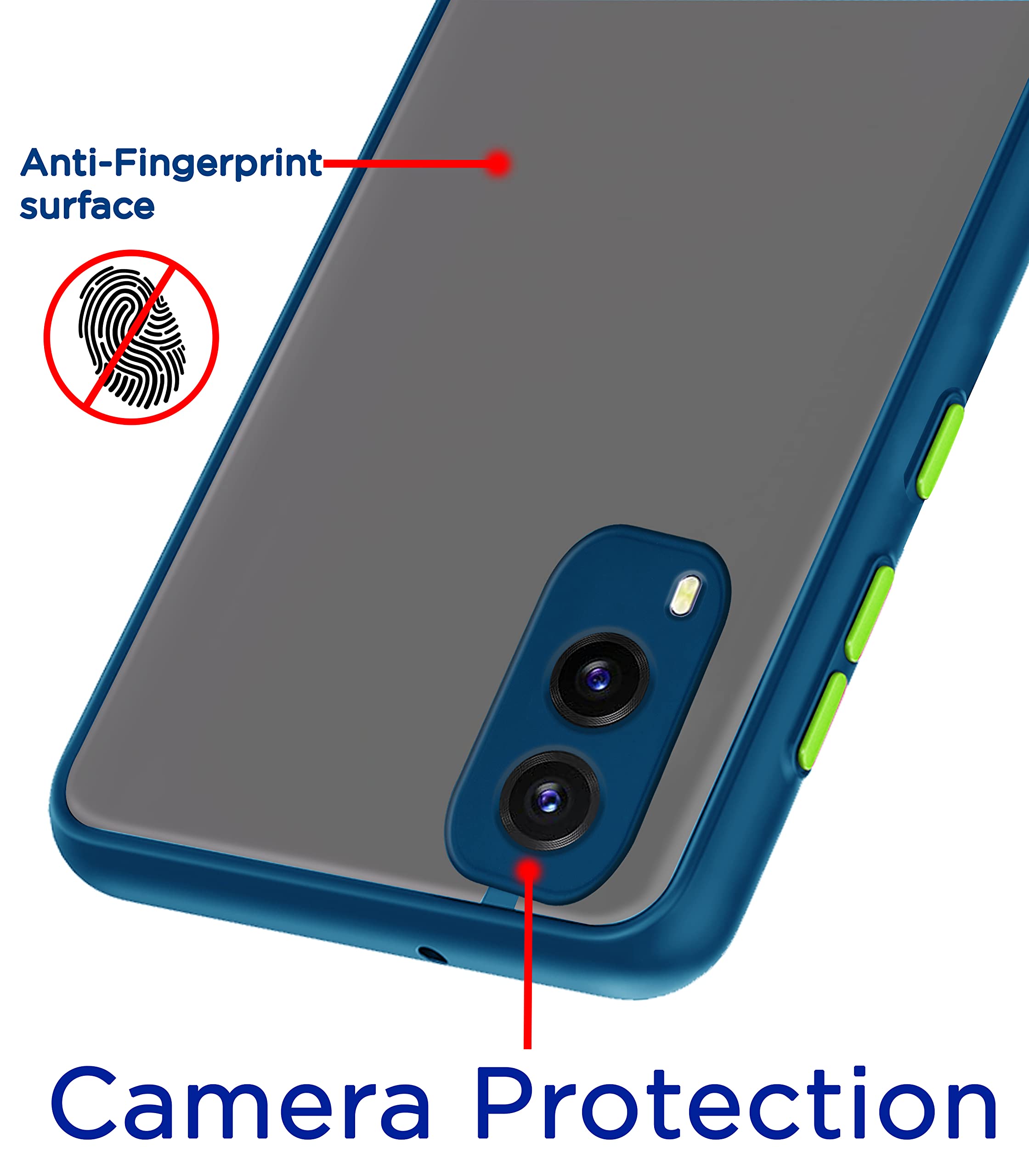 Pikkme Vivo V21e 5G Hybrid blue phone cover – photo 2
