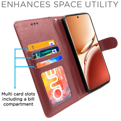 Brown mobile flip cover for Oppo F27 Pro Plus 5G – Pikkme – photo 2