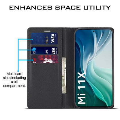 Pikkme black wallet flip cover for Mi 11x/11x Pro – photo 3