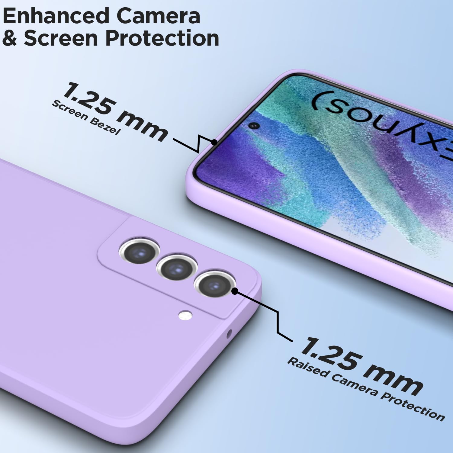 Pikkme purple Matte mobile back cover for Samsung S21 FE 5G – photo 2