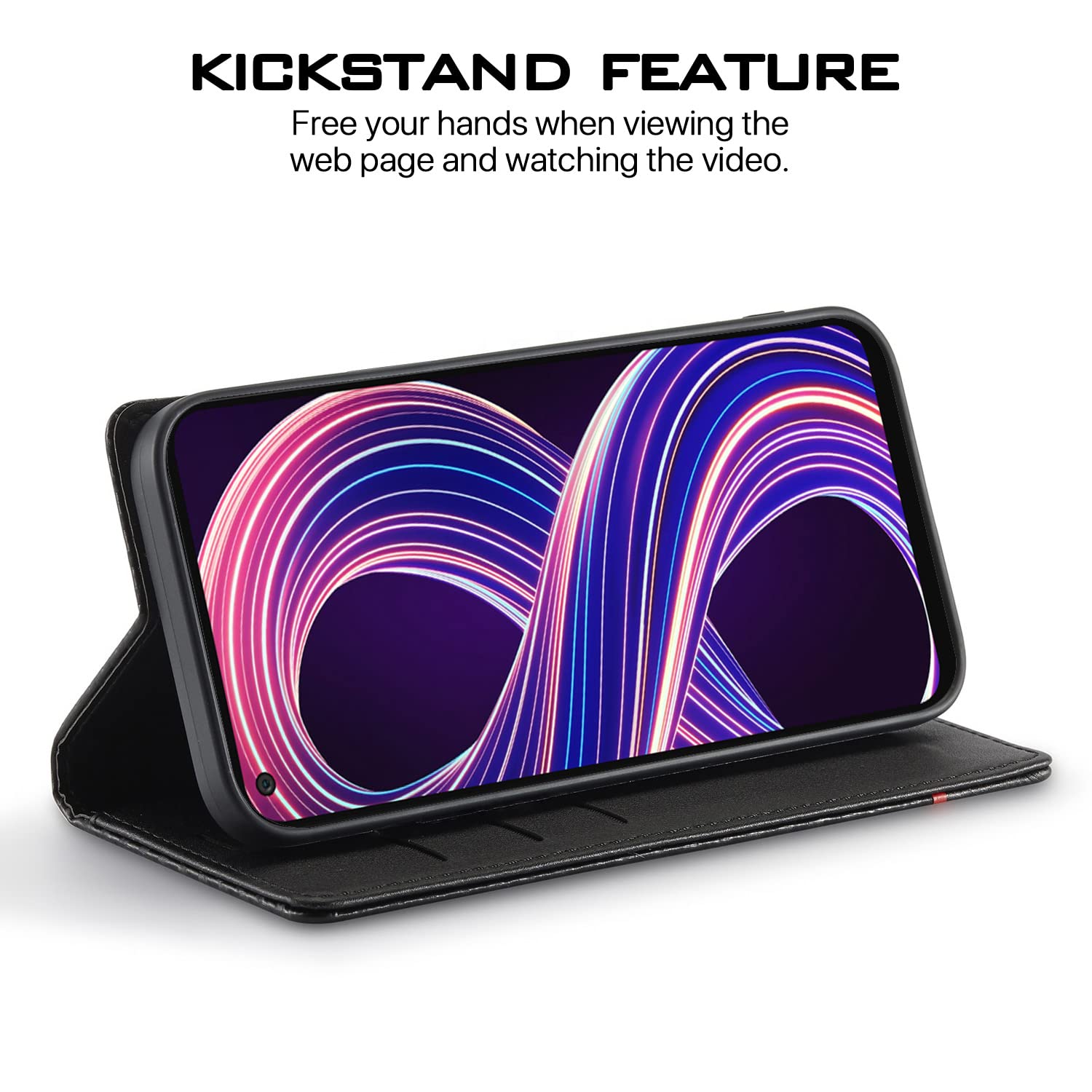 Pikkme Realme 9/8s/8/Narzo 30 5G Wallet black wallet flip cover – photo 5