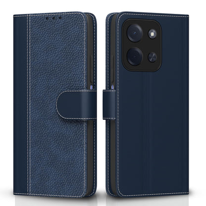 Poco C85 5G mobile flip cover in blue by Pikkme