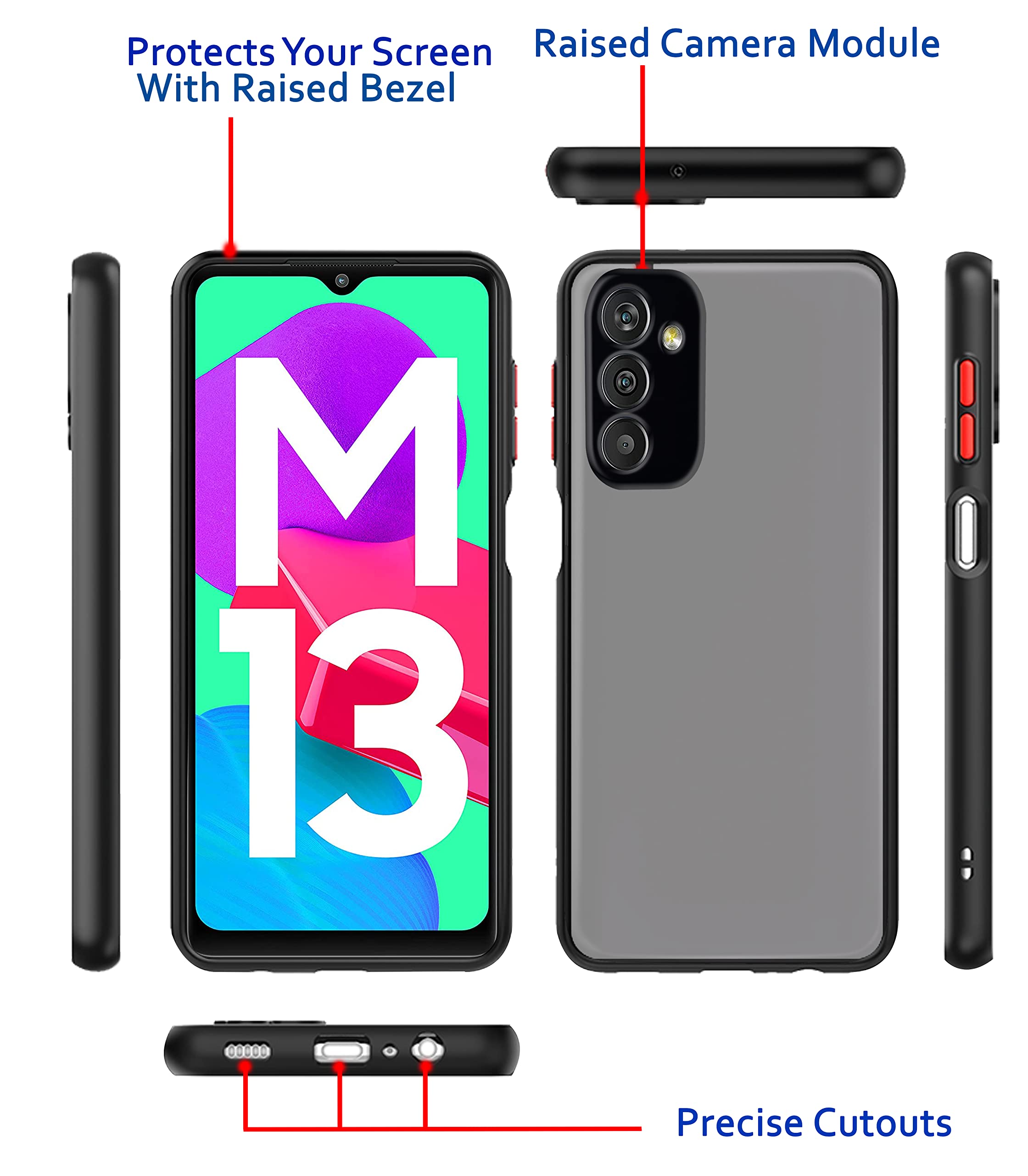 Pikkme black phone cover for Samsung M13 4G – photo 4