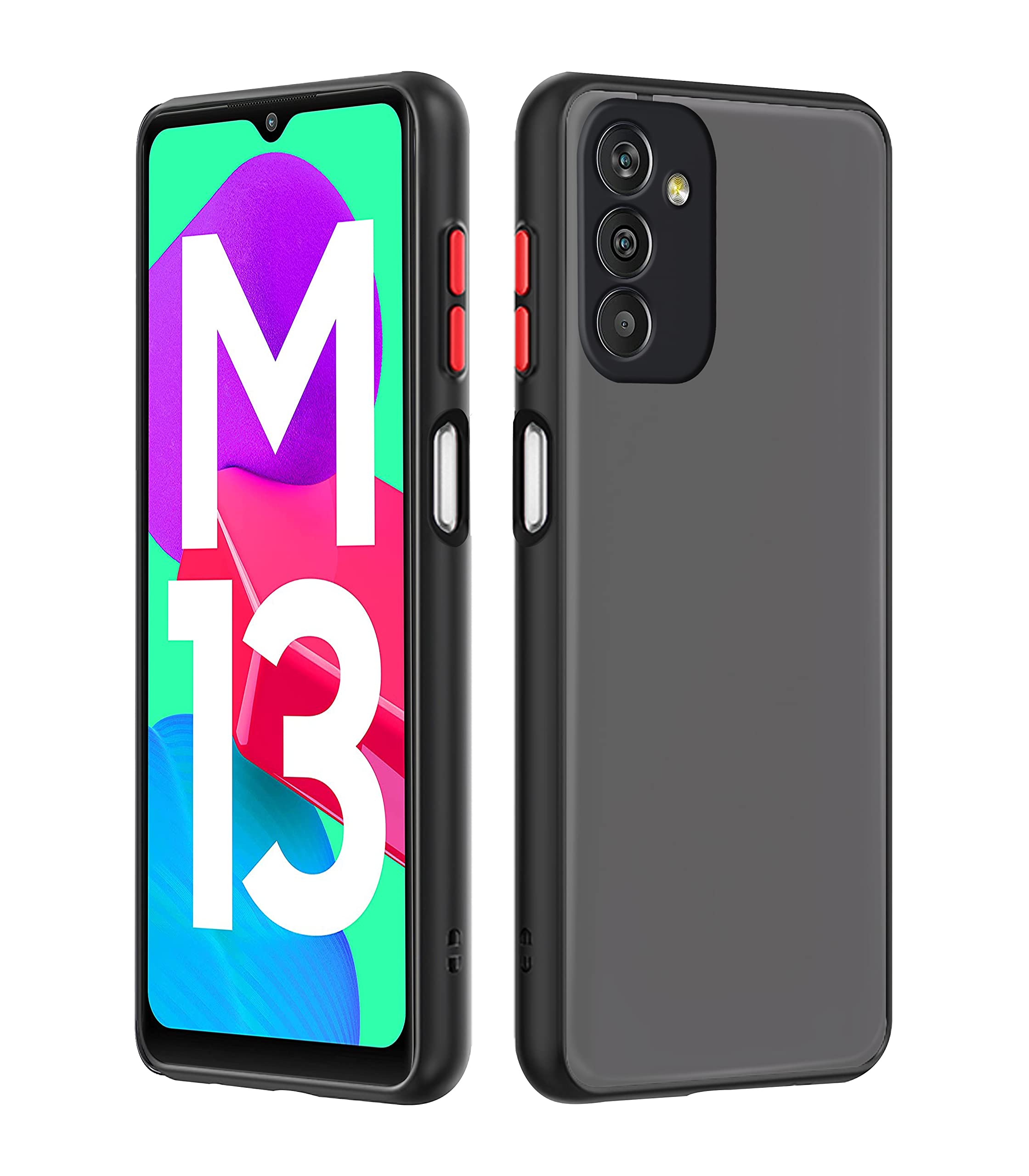 Samsung M13 4G Hybrid mobile cover in black by Pikkme