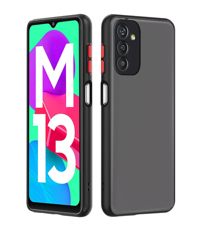 Samsung M13 4G Hybrid mobile cover in black by Pikkme