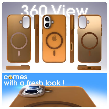 Brown Soft Silicone mobile back cover for iPhone 16 – Pikkme – photo 2