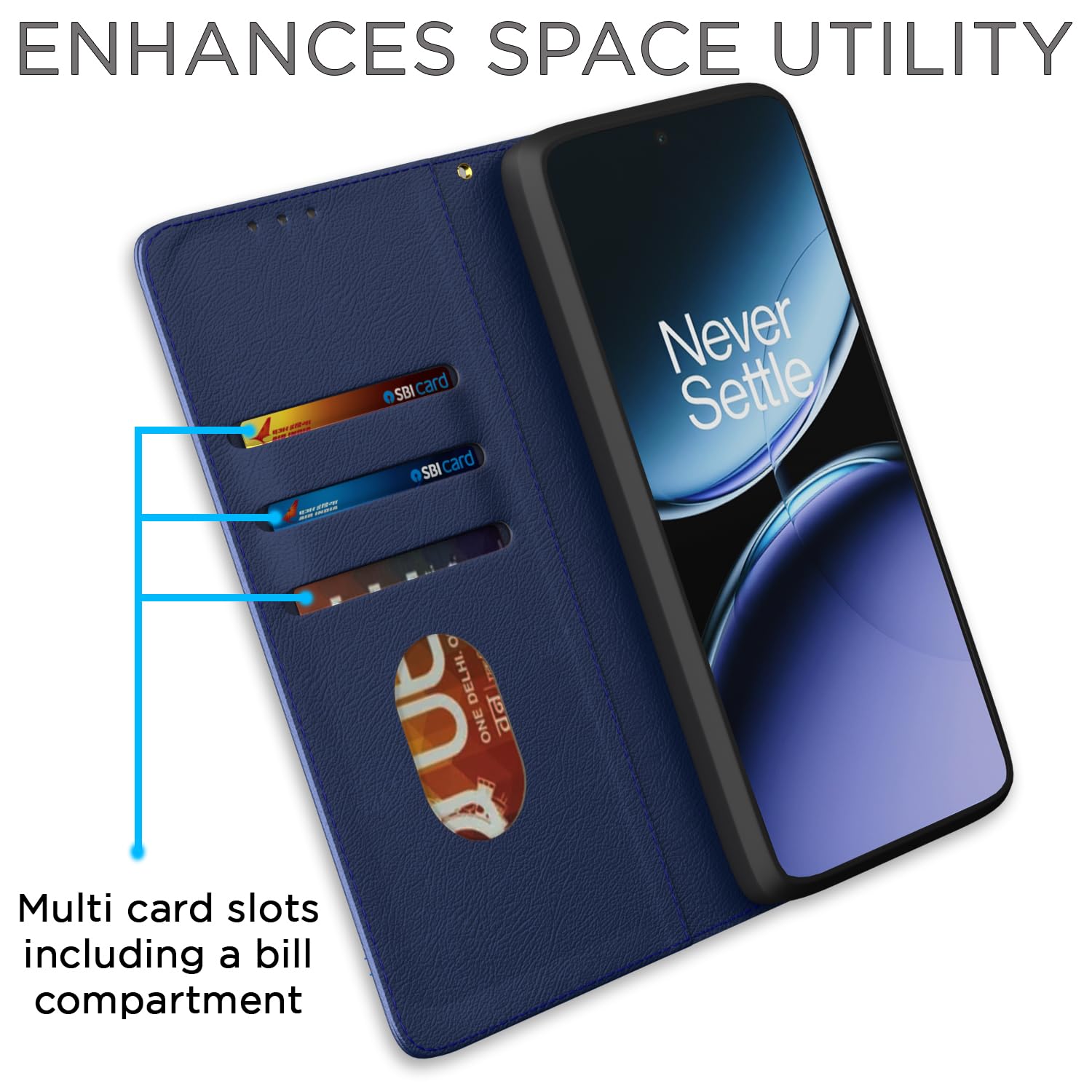 Blue flip case for OnePlus Nord 4 5G – Pikkme – photo 3