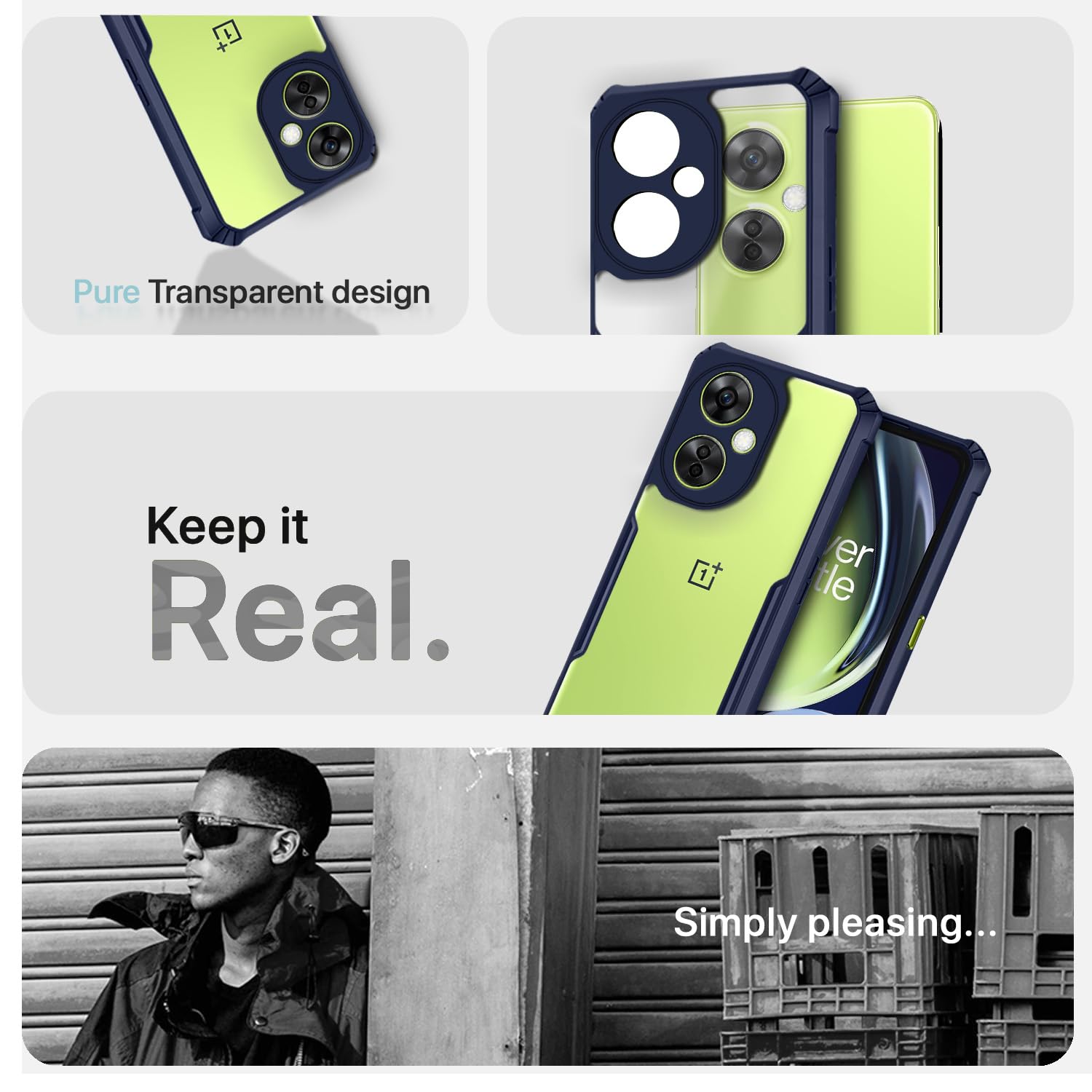 Pikkme OnePlus Nord CE 3 Lite 5G Hybrid blue phone cover – photo 4