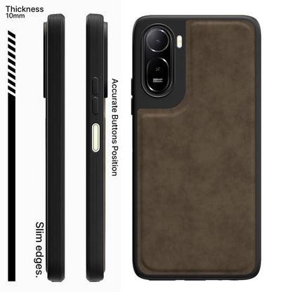 Coffee Leather mobile cover for Redmi A7 Pro/Poco C85x 5G – Pikkme – photo 3