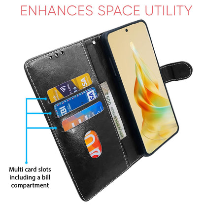 Oppo Reno 8T 5G flip case in black & brown by Pikkme – photo 3