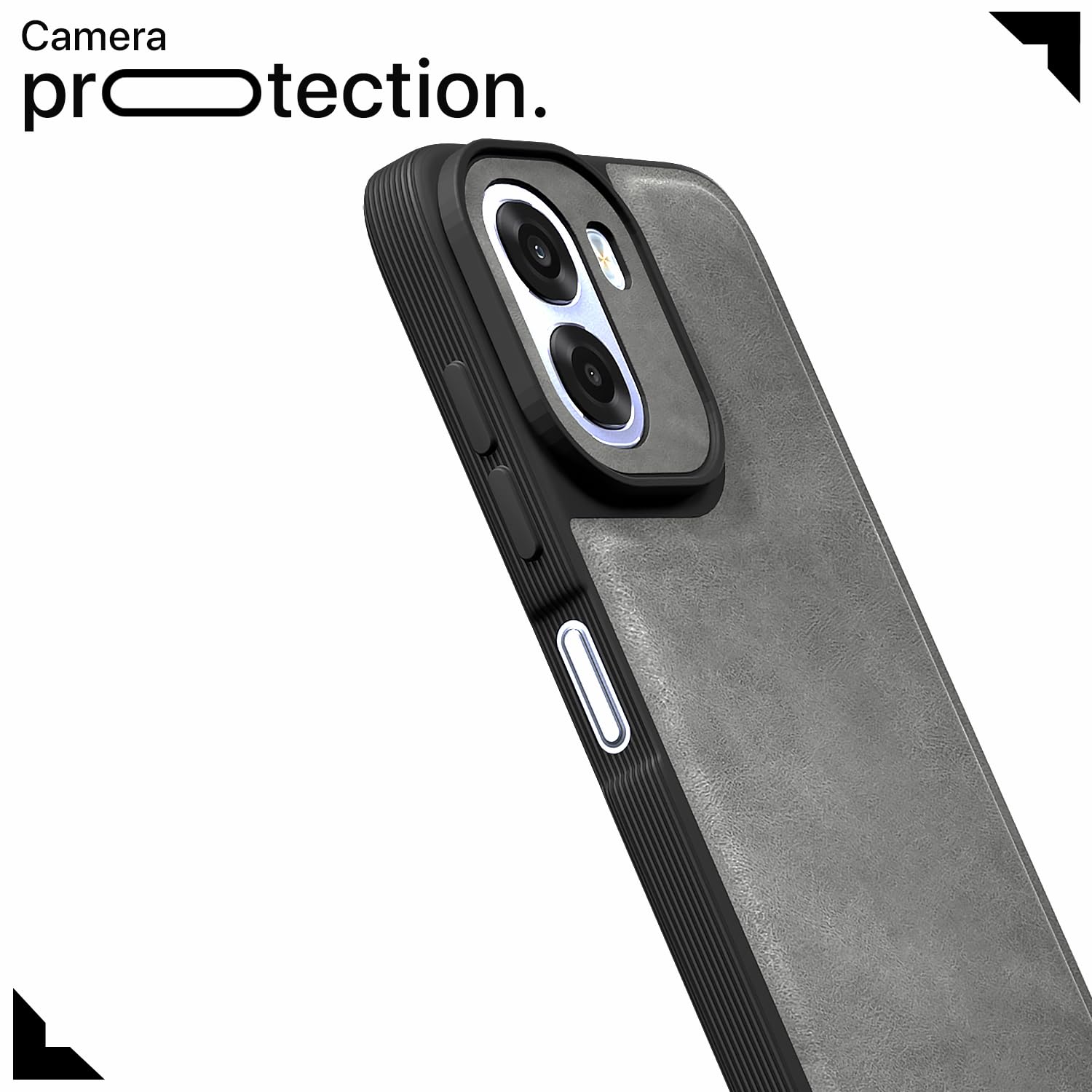 Pikkme Oppo K14x 5G/A6x/A6s 5G Leather grey back cover – photo 5
