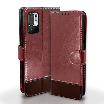 Pikkme brown & coffee flip cover for Redmi Note 10T/Poco M3 Pro 5G