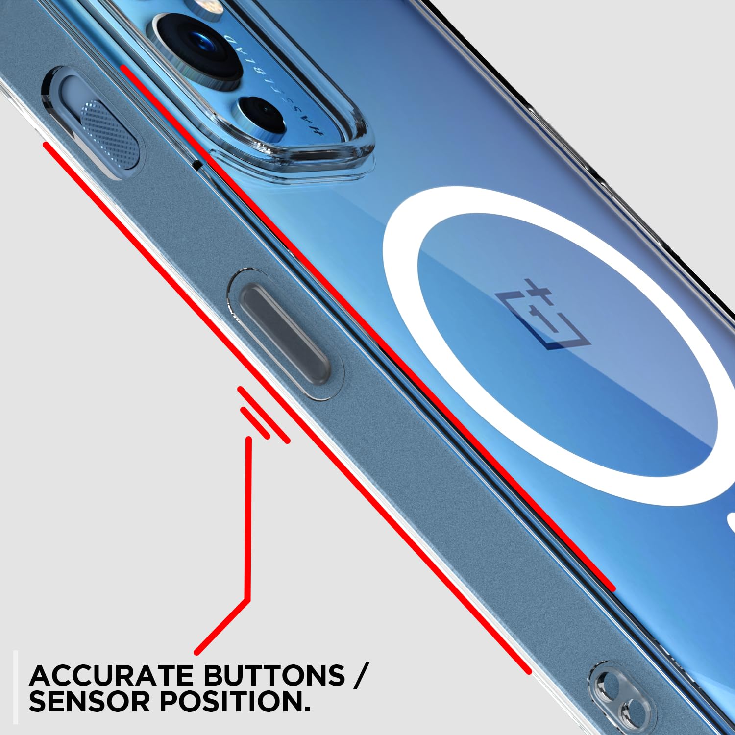OnePlus 9 MagSafe mobile back cover in transparent mag-safe by Pikkme – photo 6