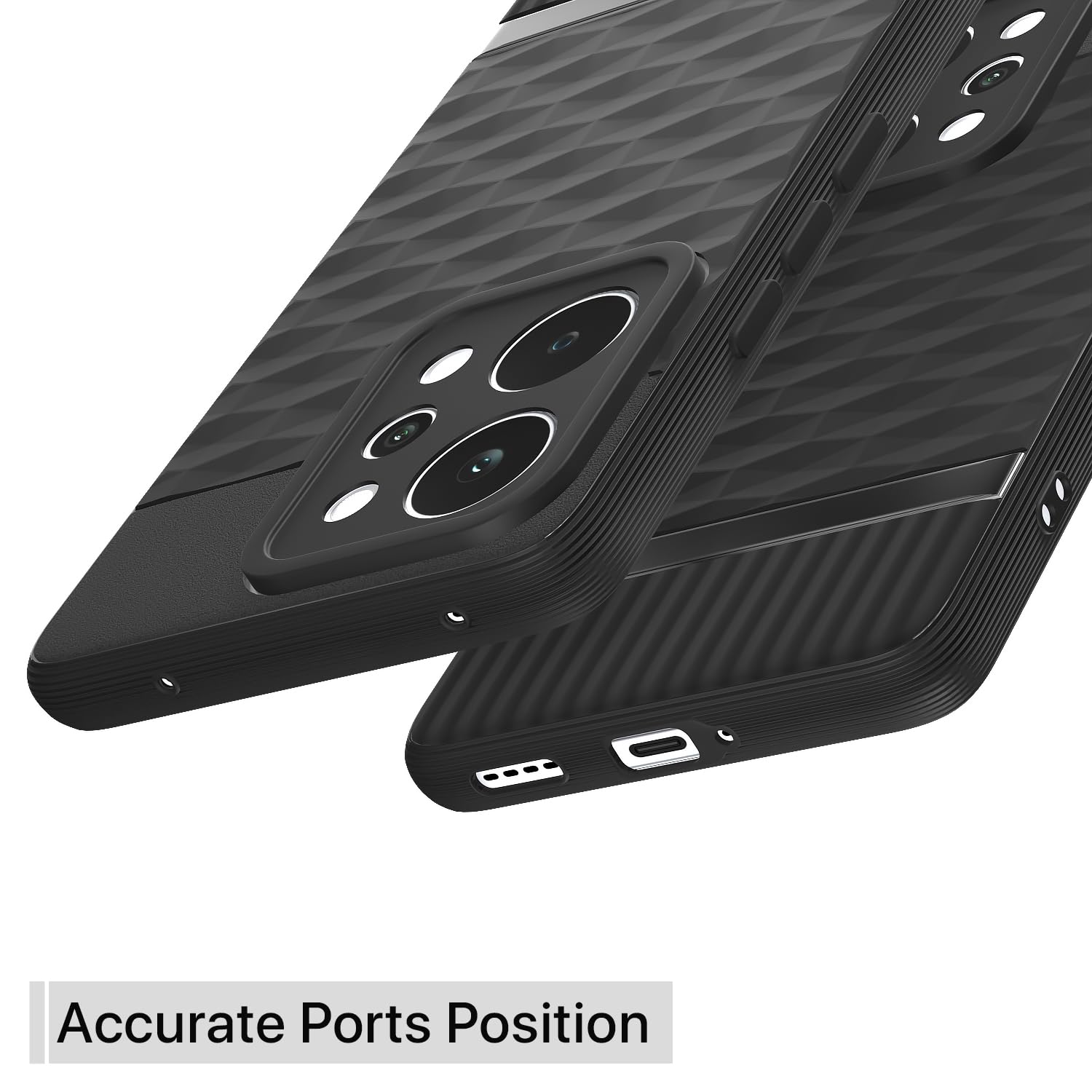 Realme P4 Power 5G Silicone phone cover in black by Pikkme – photo 4