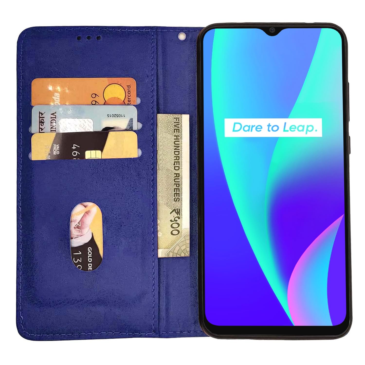 Pikkme blue Magnetic flip case for Realme C15 – photo 2
