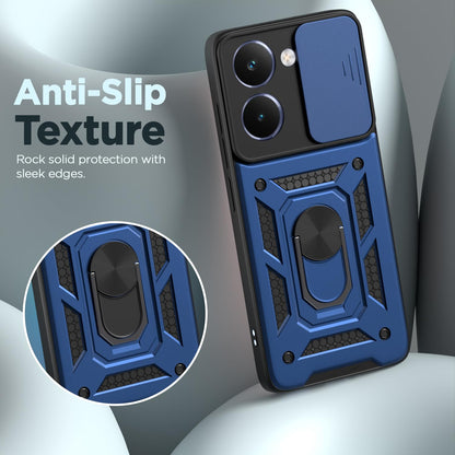 Pikkme Realme P3 Ultra 5G D10 Tough Armor Back Cover (Blue)