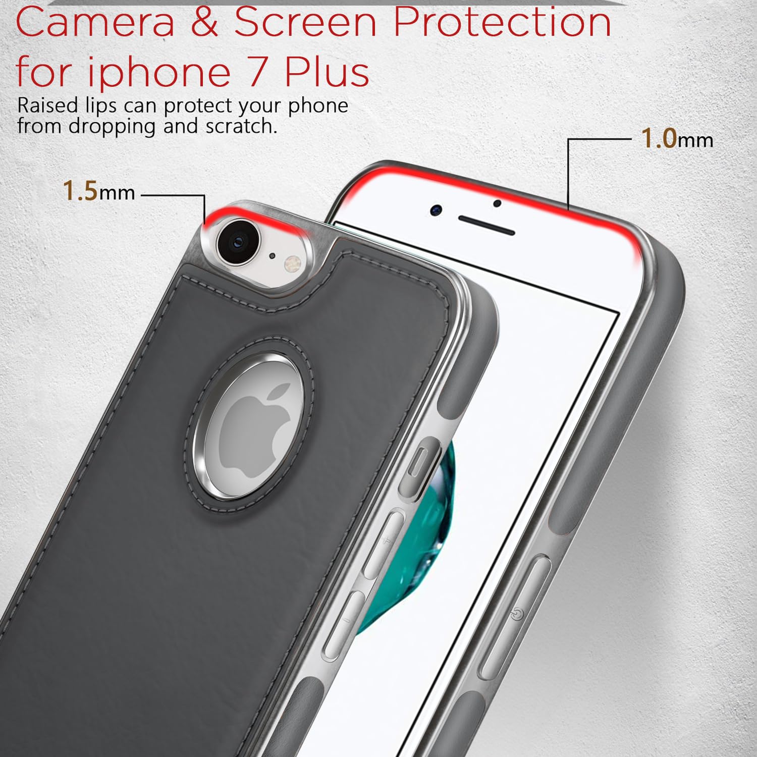Pikkme iPhone 7/8 chrome grey mobile back cover – photo 4