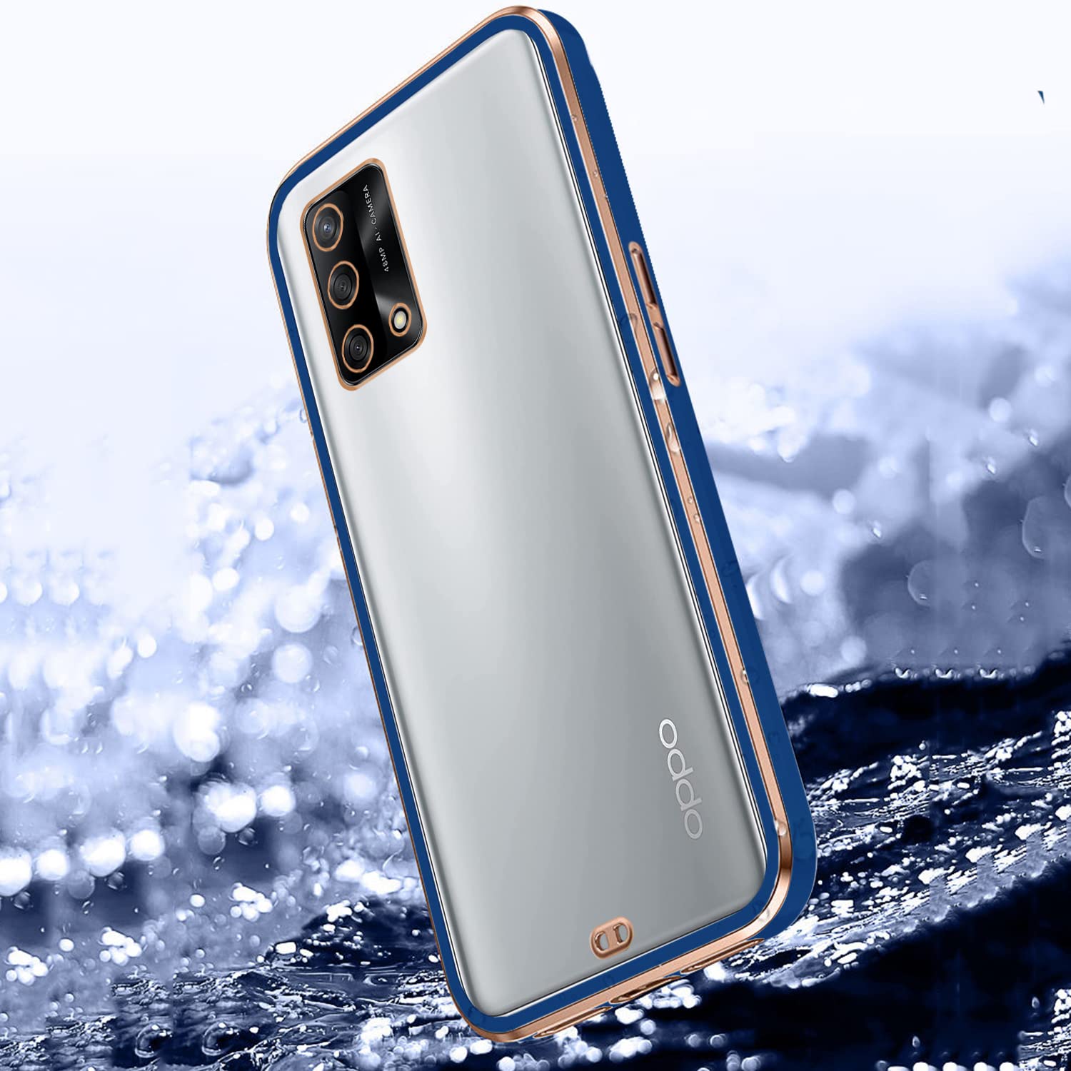 Oppo F19 mobile cover in blue by Pikkme – photo 2