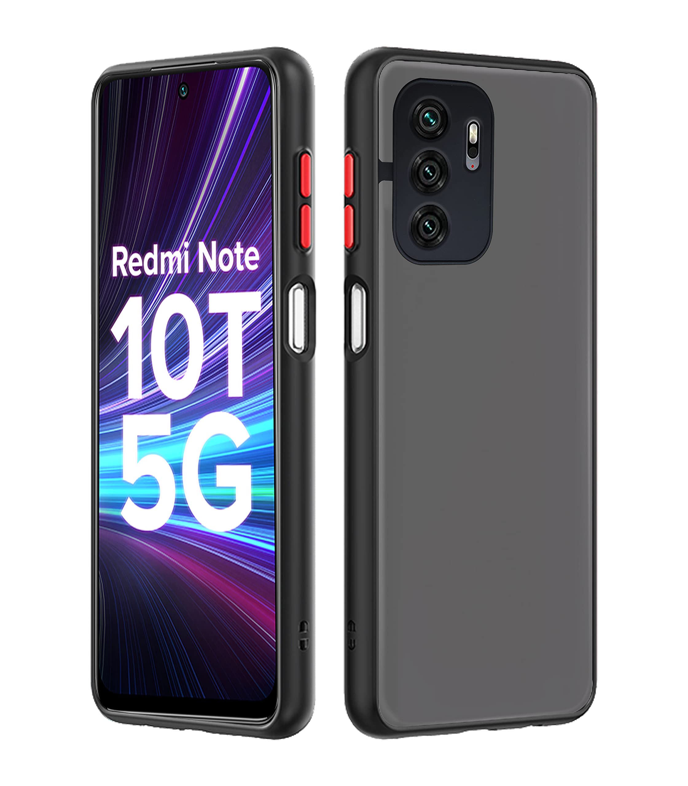Black back cover for Redmi Note 10T/Poco M3 Pro 5G – Pikkme