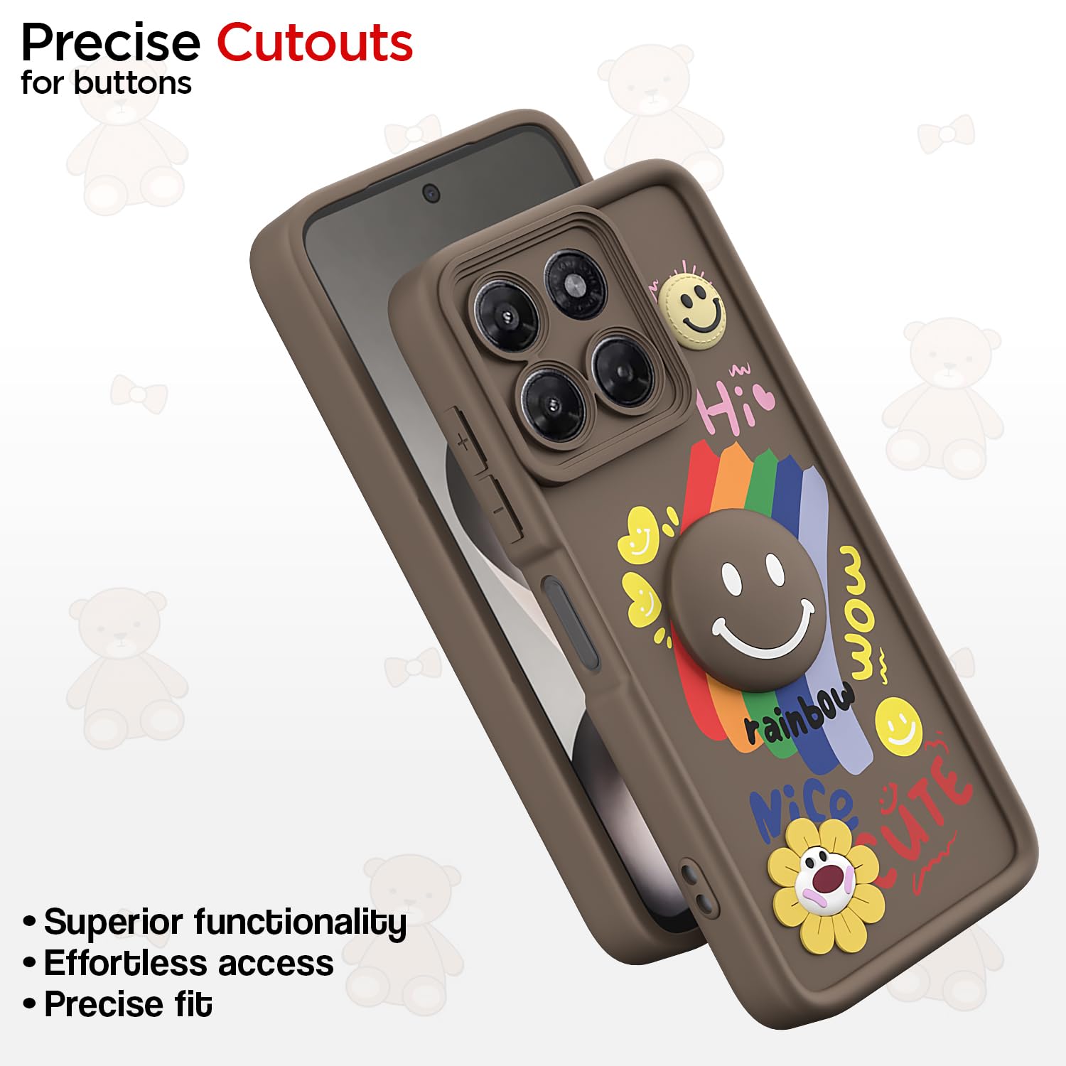 Pikkme brown mobile cover for Moto G37 Power 5G – photo 6