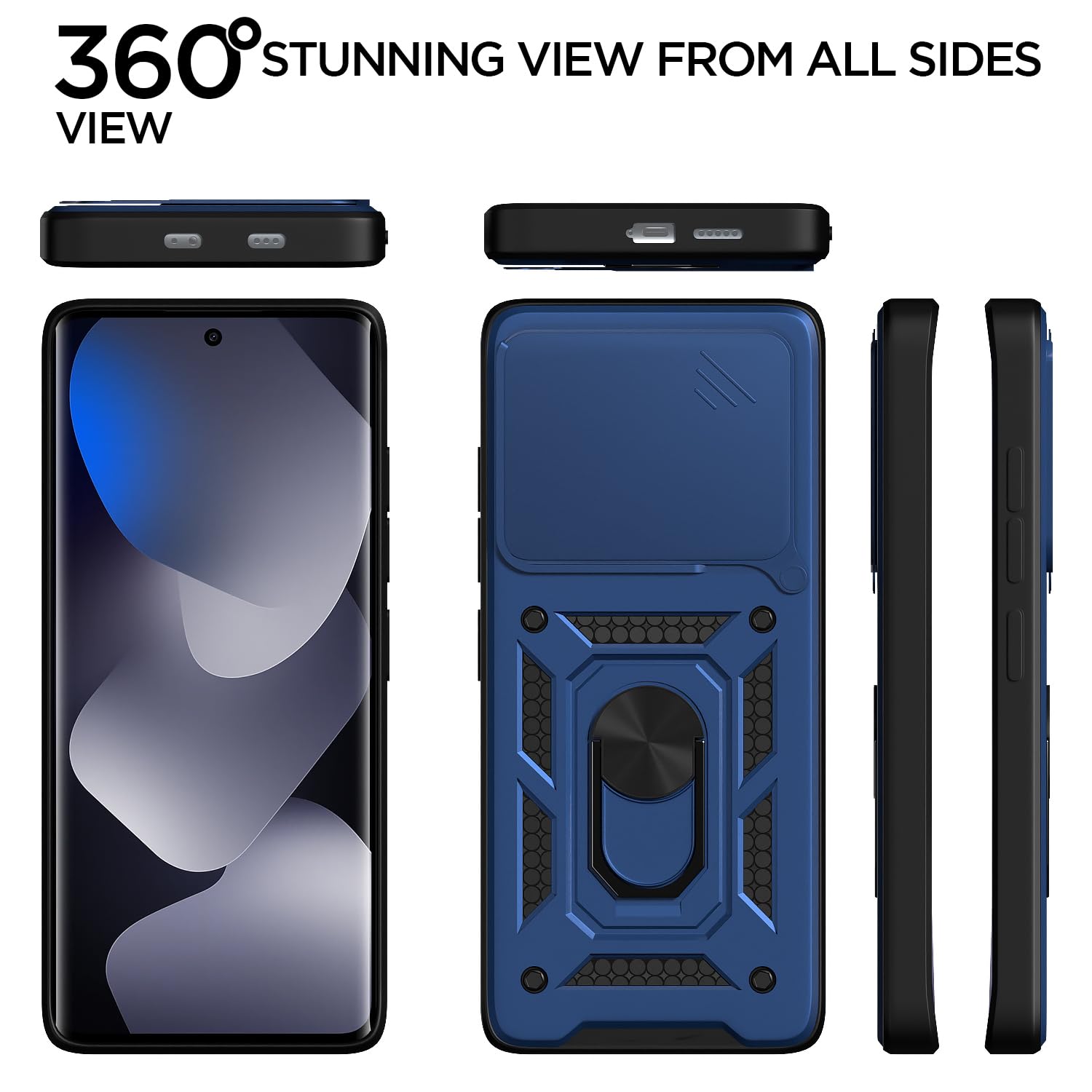 Pikkme blue mobile back cover for Redmi Note 15 5G/360 – photo 5