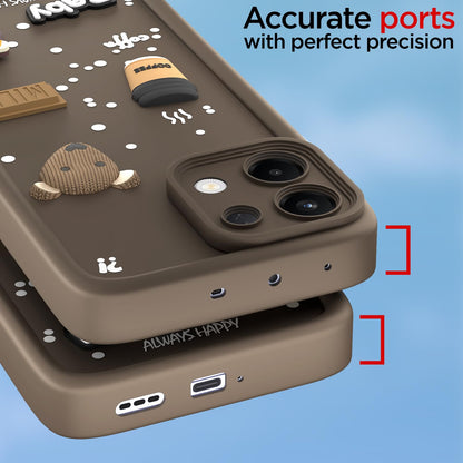 Pikkme brown Silicone mobile back cover for Oppo K13 5G/3D – photo 4