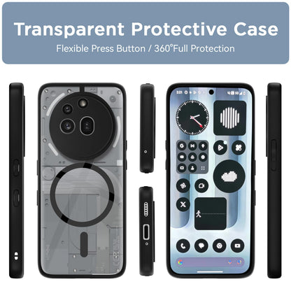 Pikkme Nothing Phone 3a Pro 5G Eagle 2 Magsafe back Cover (Black)